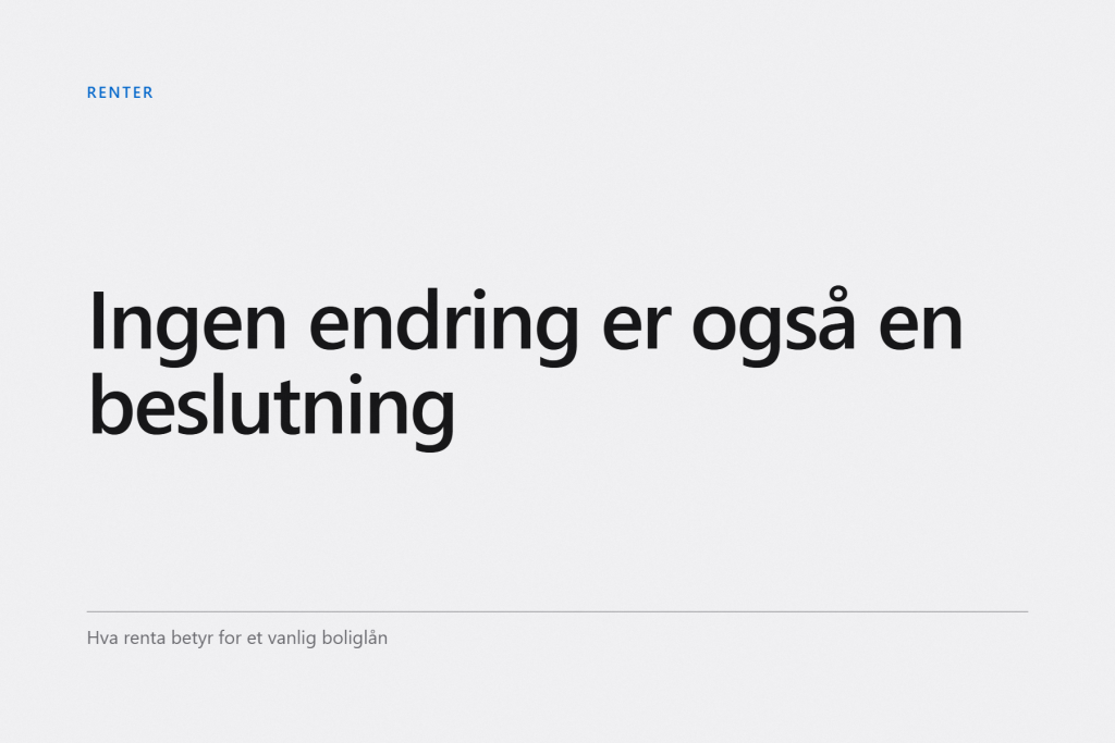 Boligstrøk en vinterdag